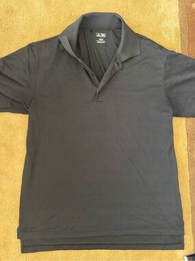 adidas Black Men's Short-Sleeve Polo